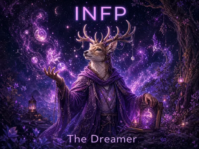 Illustration of the INFP Dreamer personality type
