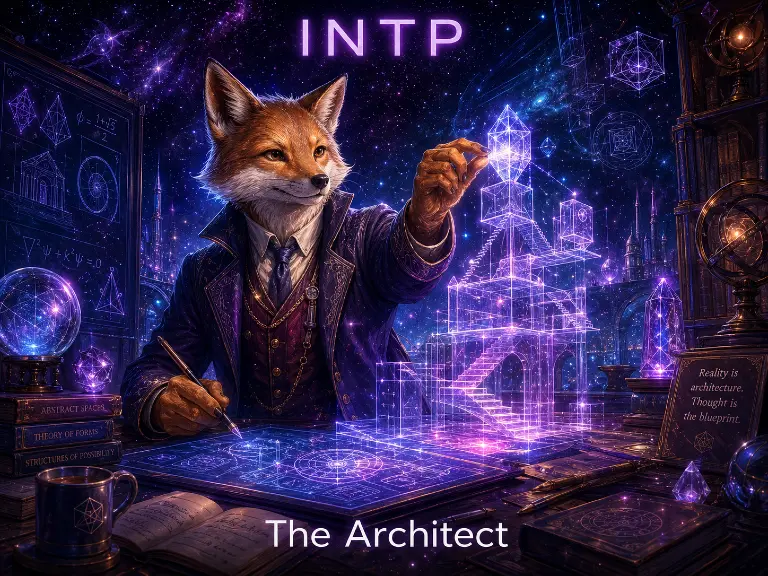 Illustration of the INTP Architect personality type