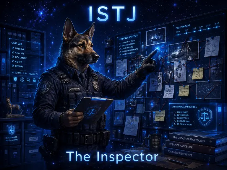 Illustration of the ISTJ Inspector personality type