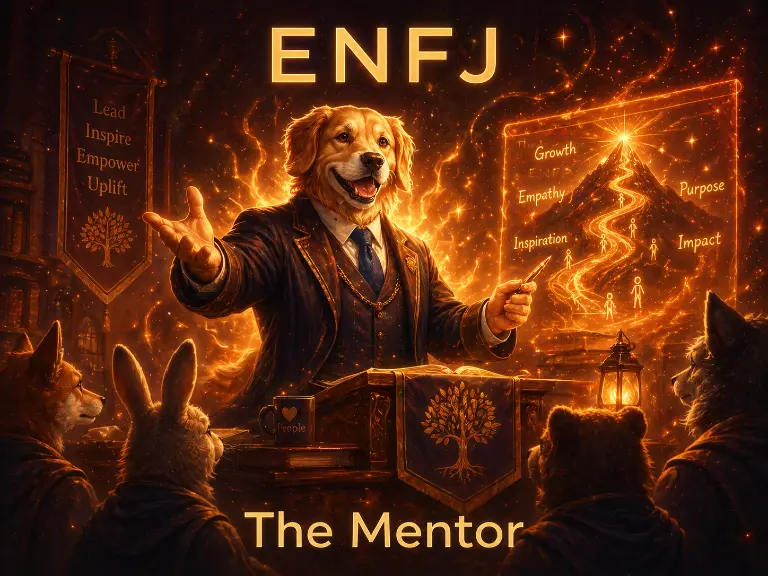 Illustration of the ENFJ Mentor personality type