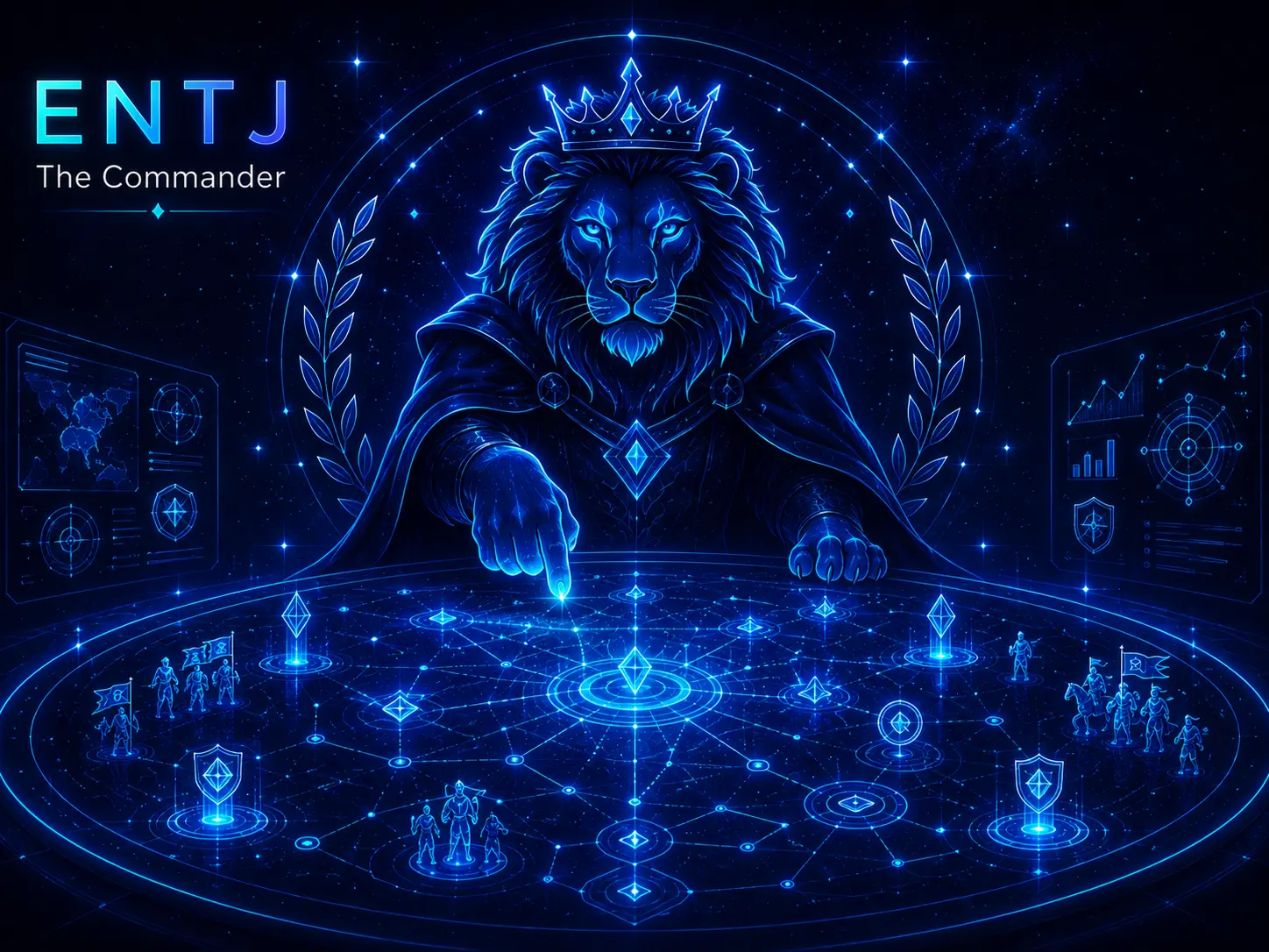 Illustration of the ENTJ Commander personality type