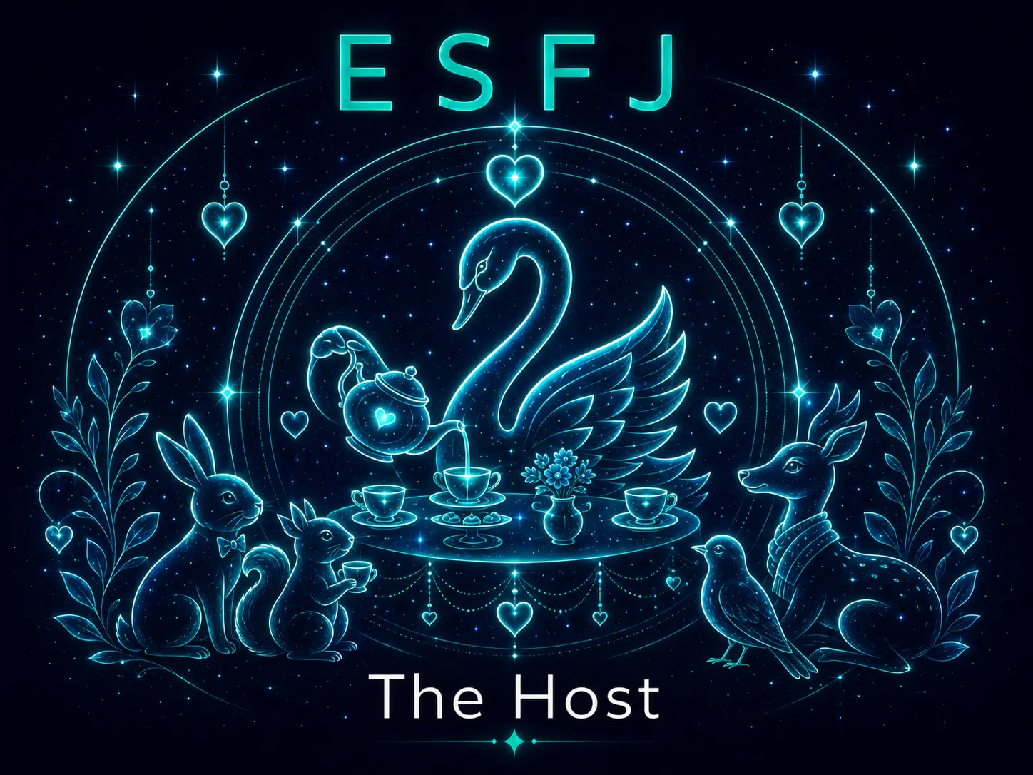 Illustration of the ESFJ Host personality type