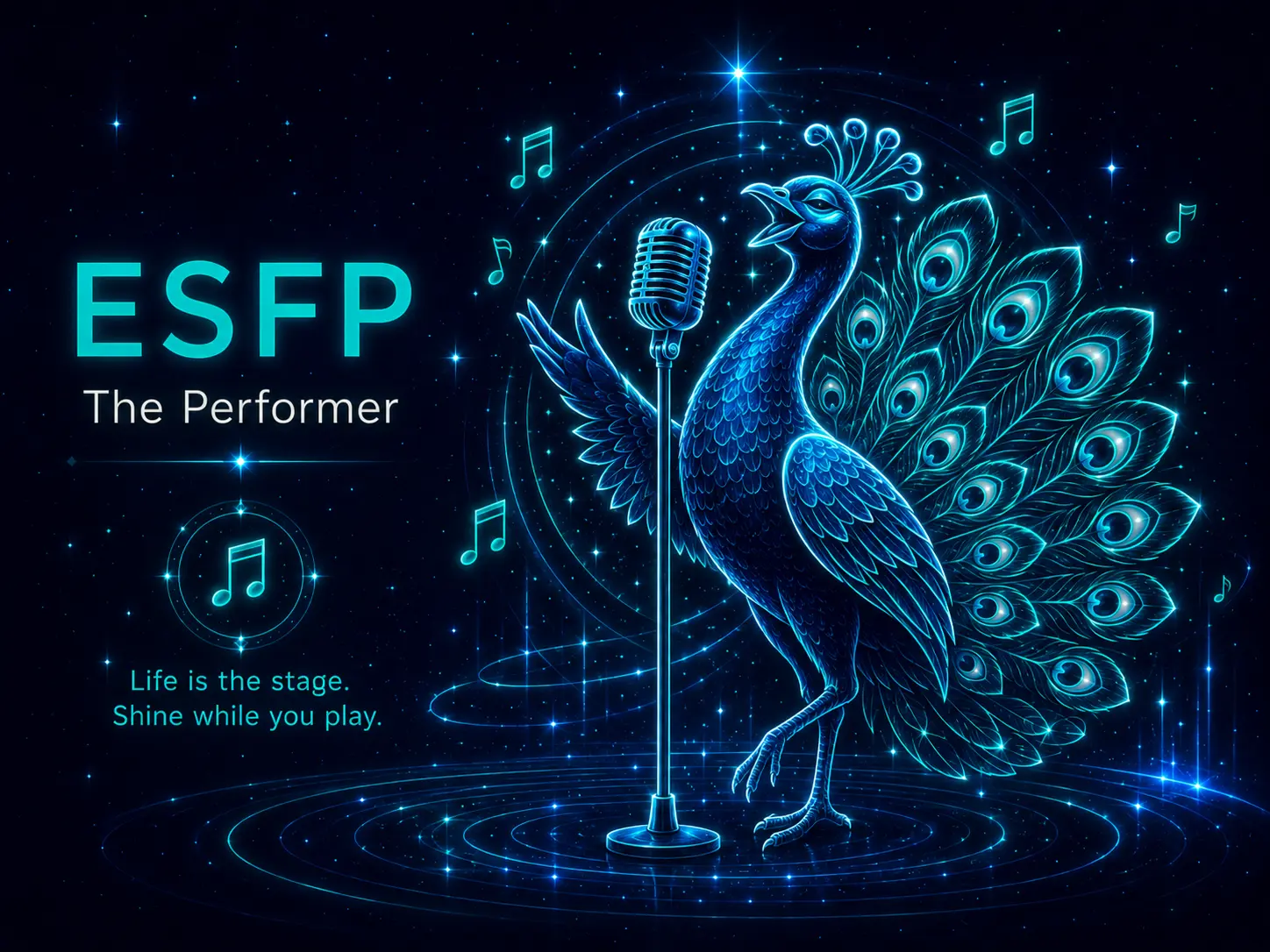 Illustration of the ESFP Performer personality type