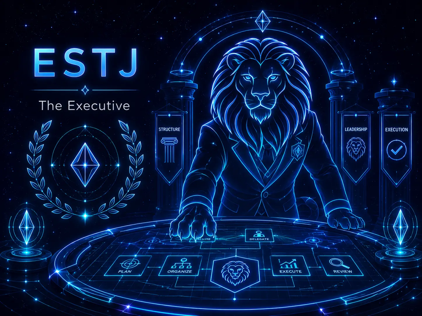 Illustration of the ESTJ Executive personality type