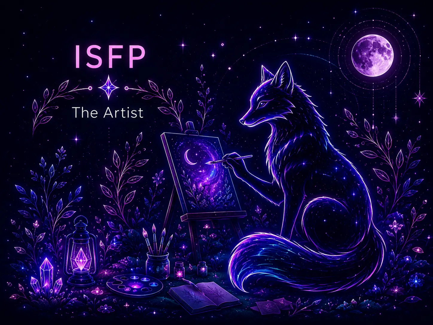 Illustration of the ISFP Artist personality type