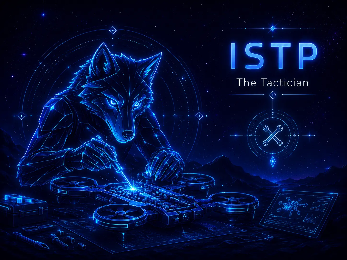 Illustration of the ISTP Tactician personality type