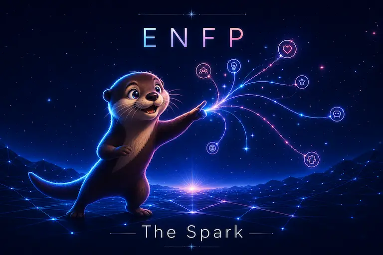 Illustration of the ENFP Spark personality type