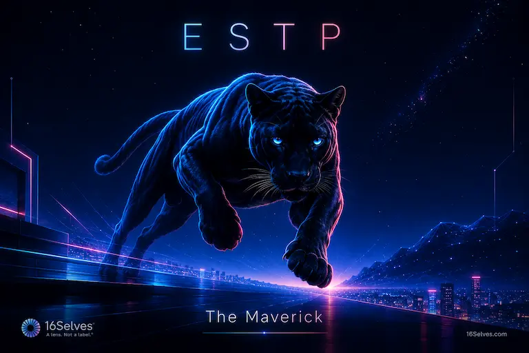 Illustration of the ESTP Maverick personality type