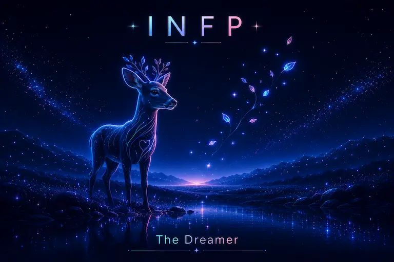 Illustration of the INFP Dreamer personality type
