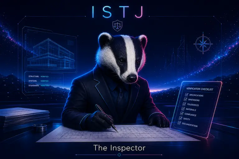 Illustration of the ISTJ Inspector personality type